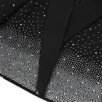 Spring Autumn New Women Niche Design Streetwear Stylish Blazer Fashion Decorated Diamonds Versatile Slimming Jackets HK9494