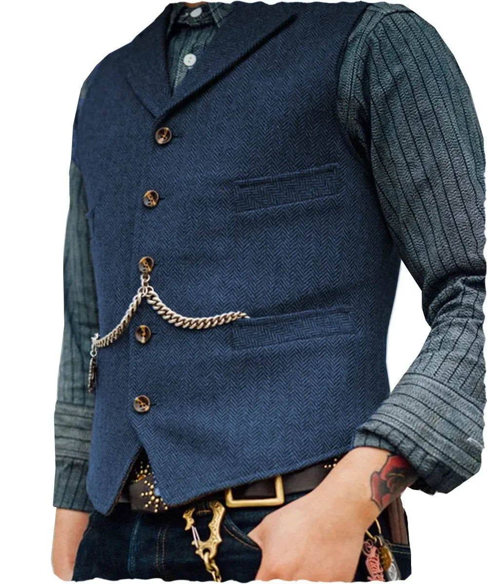 Men's Suit Vest for Wedding & Smart Casual – Multi-Color Waistcoat