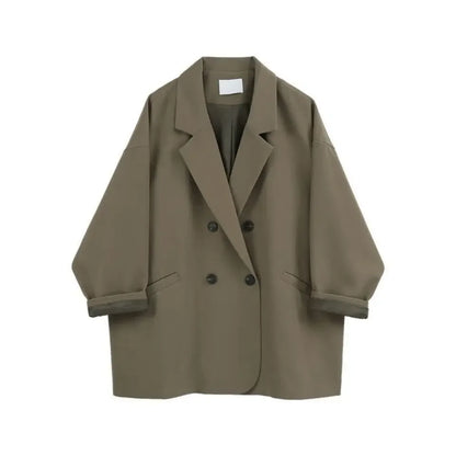 Women's Blazers Over Jacket Dress Brown Female Coats and Jackets Long Clothing Black Outerwear Winter Trend 2025 on Promotion In