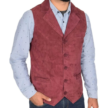Men's Formal Vest – Orange Velvet Single Button Waistcoat for Weddings & Special Occasions