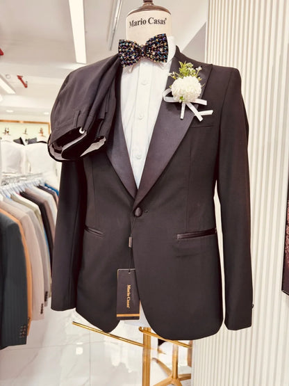 2026 New Classic Black Suit Set 2 Pieces Daily Business Office Wear One Button Elegant Man Suits Banquet Party Outfit S-3XL
