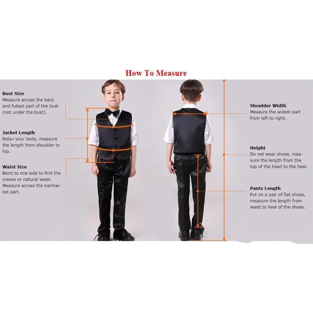 Boys Formal Suit 2 Piece Double Breasted Blazer with White Trousers Fashion Outfit For Daily Casual Page Boy Wedding Party