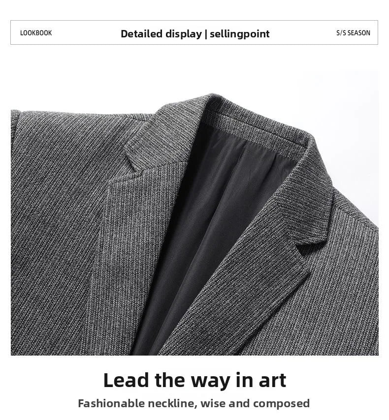 Blazer New Men's Fashionable Outdoor Travel Premium Business Wedding Versatile Host School Fit Casual Korean Version Blazer