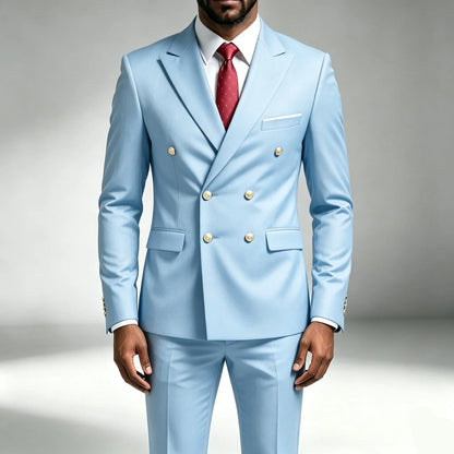 Ensemble Costumes 2 Pièces Homme : Blazer, Gilet et Pantalon, Parfait pour Réunions d'Affaires, Mariages et Cérémonies Formelles