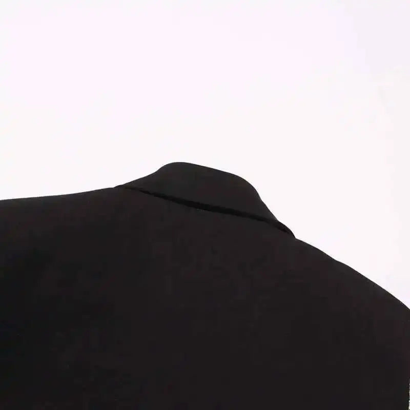 2026 Spring Autumn New Women Blazer Color Block Patchwork Asymmetrical Temperament Office Lady High-end Trend Jacket HK3107