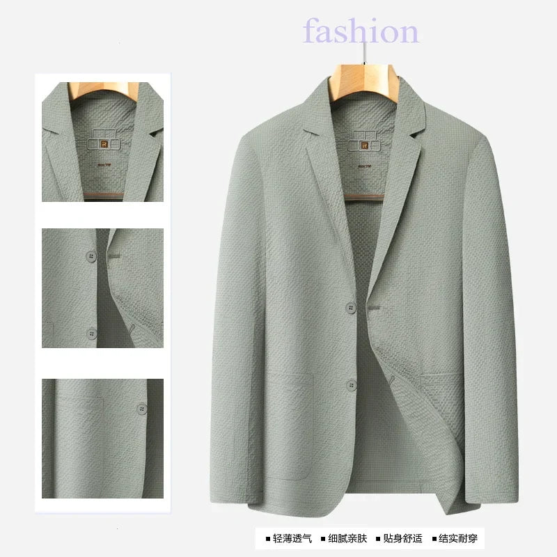 Blazer 2026 New Men's Fashion Outdoor sunscreen Blazers men Slim Casual quick drying sunscreen clothing Formal Wear jackets