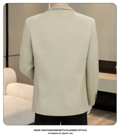 High-Quality Fashionable Autumn Winter New Design Casual Men's Suit Jacket Trendy Versatile Outerwear for Business And Casual We