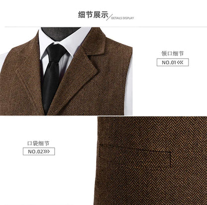 Men's Suit Vest for Wedding & Smart Casual – Multi-Color Waistcoat