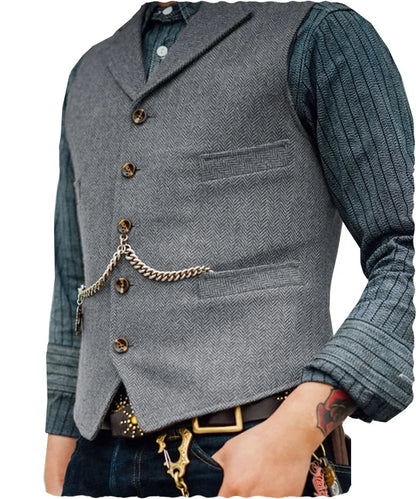 Men's Suit Vest for Wedding & Smart Casual – Multi-Color Waistcoat