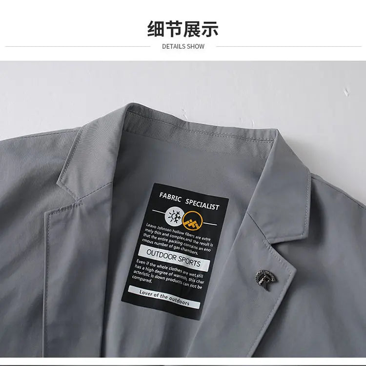 Spring-Summer-Fall Light Style Korean Men's Fashion Stylish, Dashing, Versatile Business Casual Sun Protection Suit