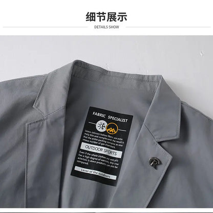 Spring-Summer-Fall Light Style Korean Men's Fashion Stylish, Dashing, Versatile Business Casual Sun Protection Suit
