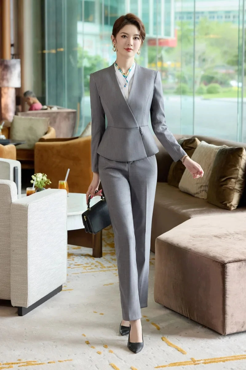 Fashion professional women's two-piece pants+suit jacket, exquisite  elegant, new for autumn  winter 2025