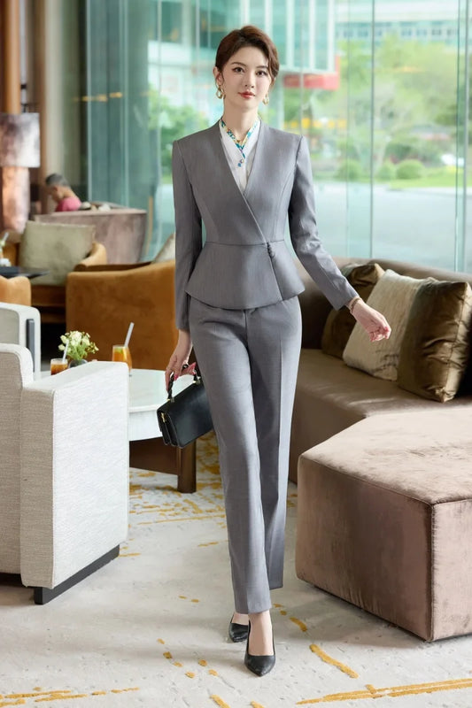Fashion professional women's two-piece pants+suit jacket, exquisite  elegant, new for autumn  winter 2025