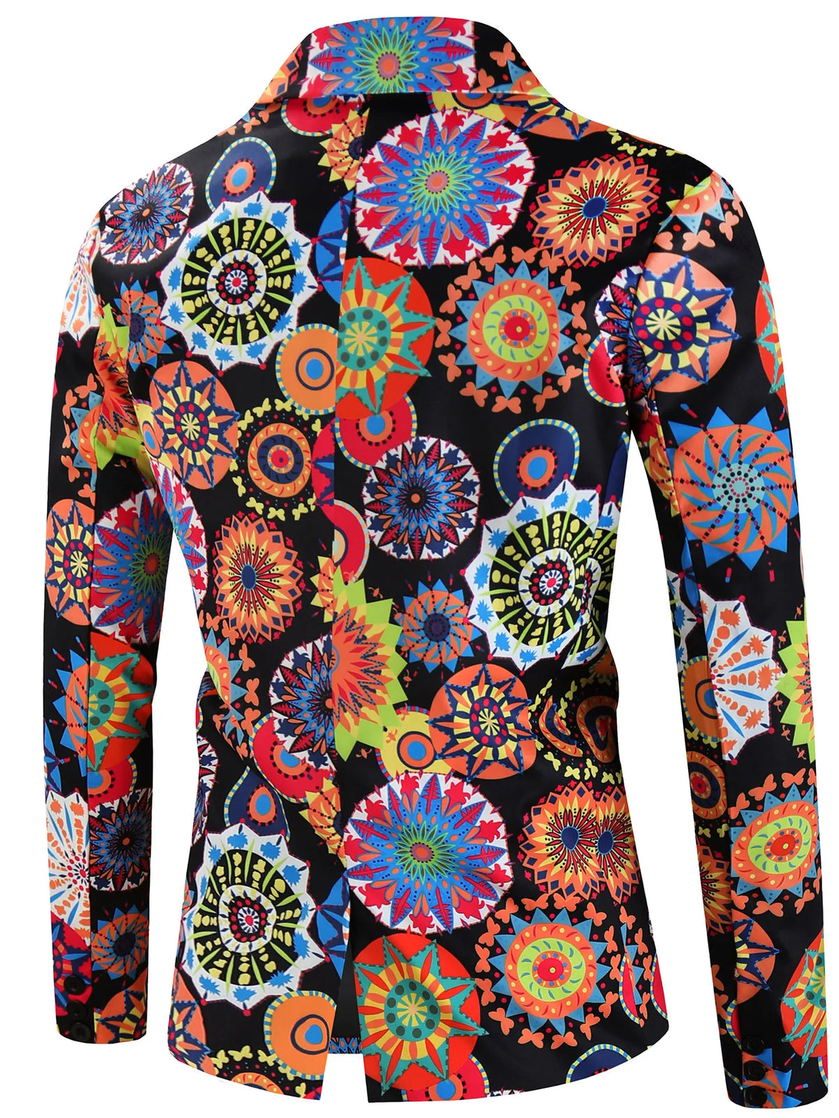 Luxury Blazers Funny Colorful Floral Printed Men Suit Jacket 2025 Ethnic Style Casual Smoking Masculino Elegant Man Party Blazer