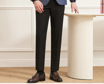 High Quality Men's Denim Style Suit Jacket Vintage Luxury Slim Fit Business Fashion Casual Suit Coat Formal Wedding Tuxedos
