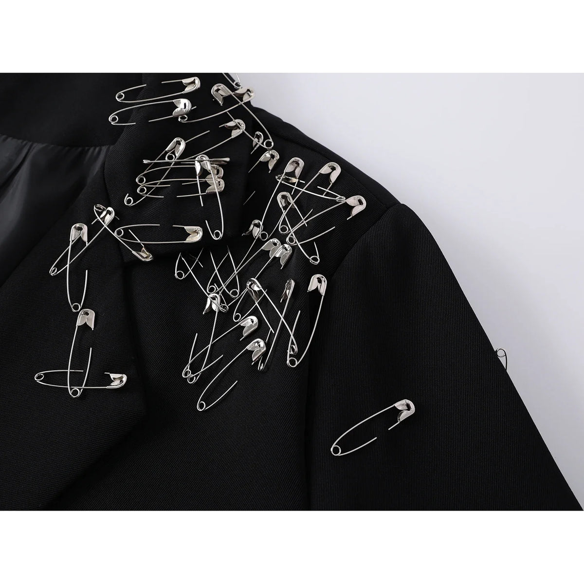 Women Black Gothic Emo Blazer Jacket Vintage Single Breasted Long Sleeve Outerwear Y2k 2000s Chic Fashion Suit Coat Autumn 2025