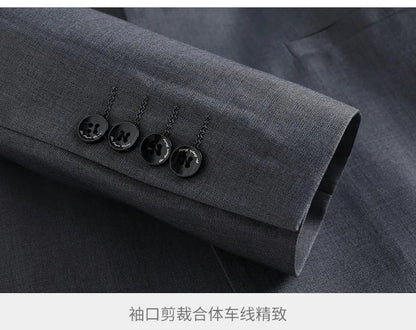 Blazer Men Fashion Gentleman Business Slimming Outdoor Zhongshan Suit Trendy Banquet Host Casual Wedding Stand-up Collar Blazer