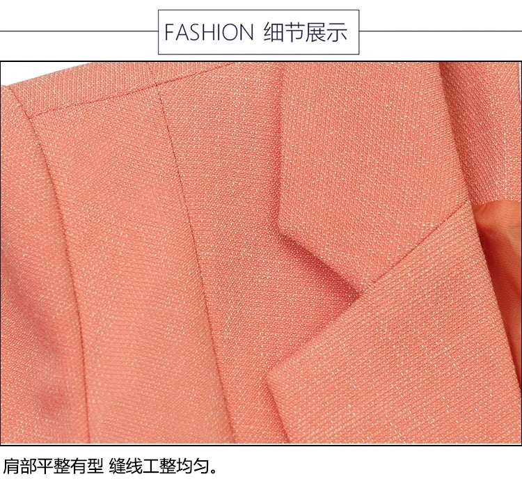 Fashion Women Blazers Jackets Work 2025 Office Lady Suit Slim Single Breasted Business Female Blazer Coats Formal Veste Femme
