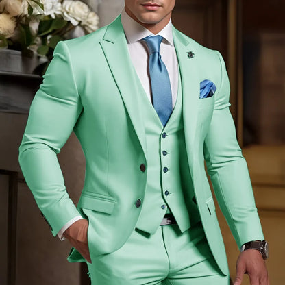Formal Men's Suit 3 Piece Suit Wedding Tuxedo Groom Custom Outfit Party Elegant Suit for Best Man XS-5XL