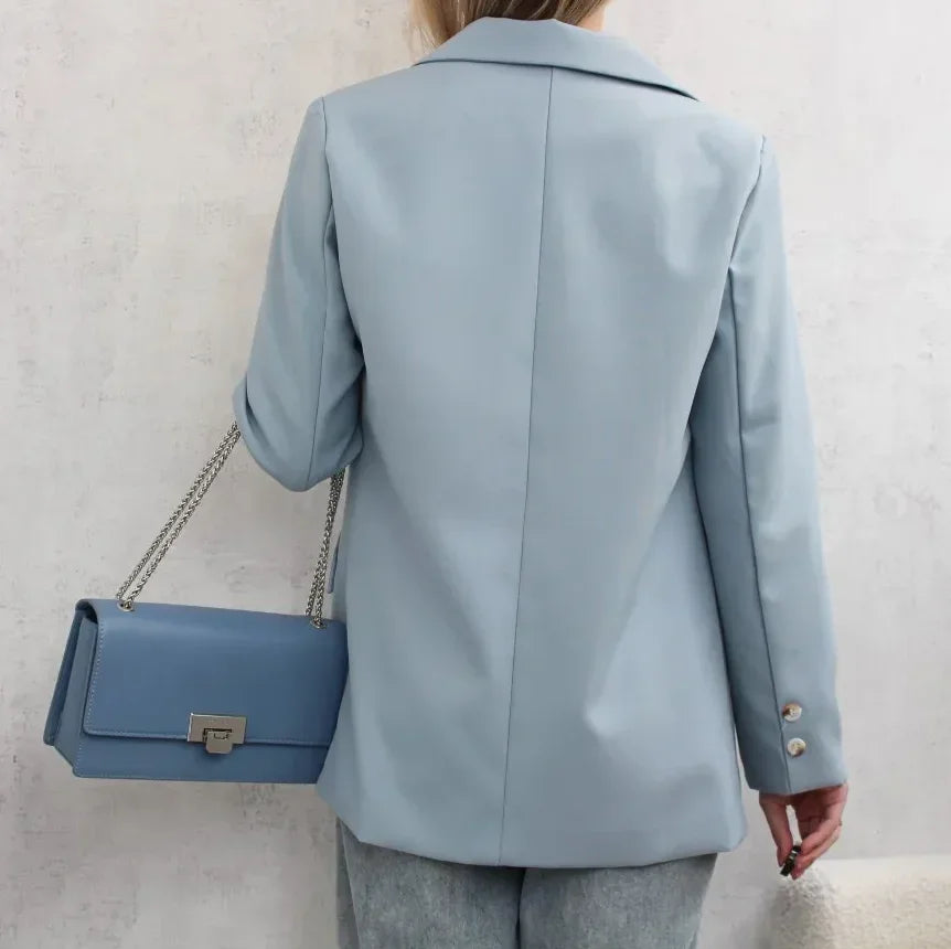 Women's Long Sleeved Blazer Casual Loose Top Versatile Korean Fashion Office Coat Spring Autumn New