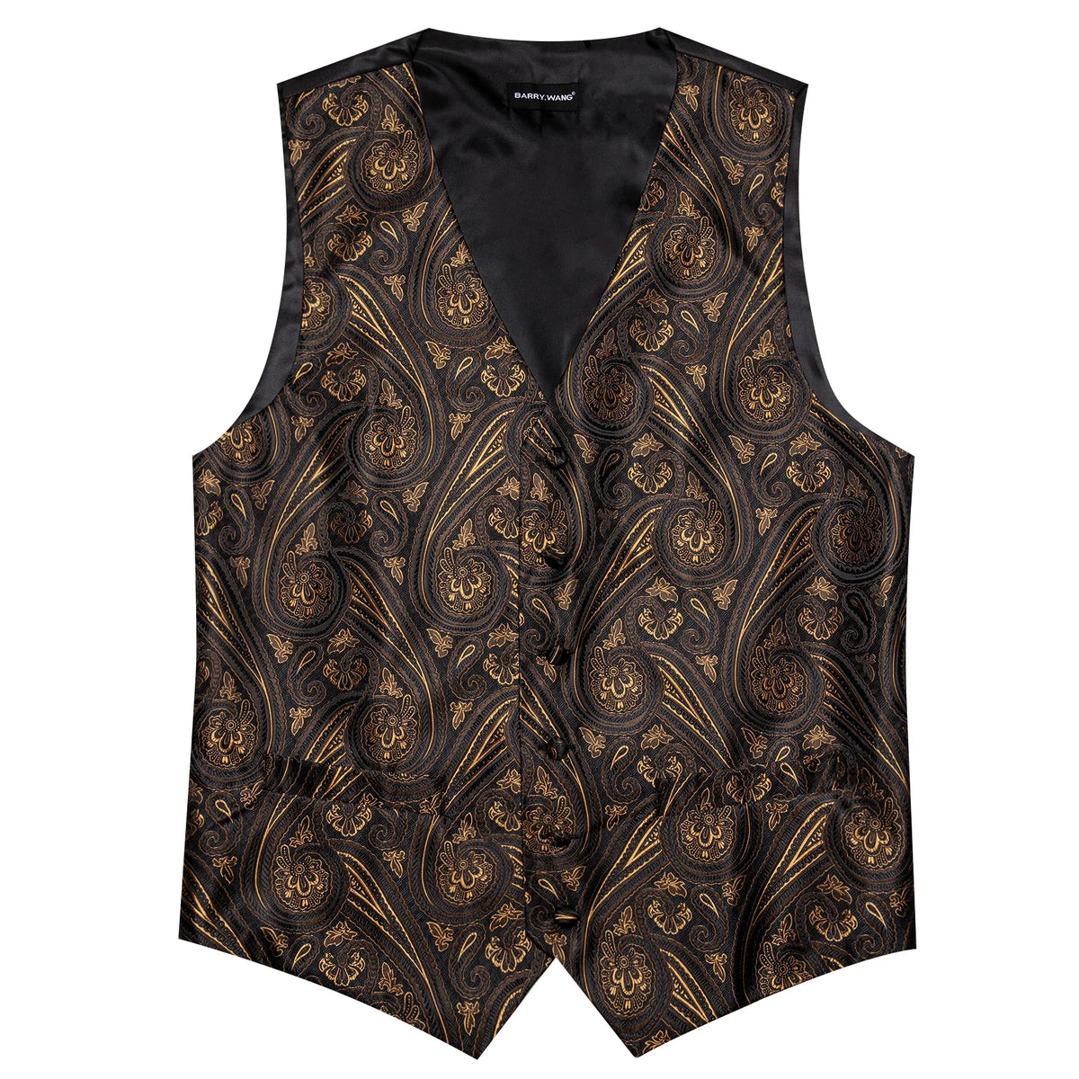 Men's Jacquard Suit Vest Set with Tie, Bow Tie, Pocket Square & Cufflinks – Wedding & Formal