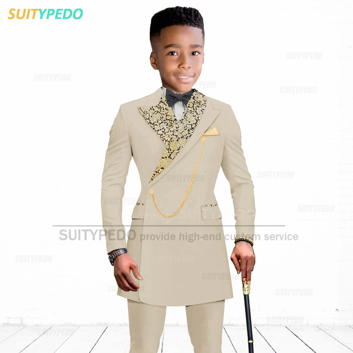 Luxury Boy's Suit Set Homecoming Party Kids Jackets Tailor-made Slim Fit Blazer Pants 2 Pieces Wedding Party Children Tuxedos