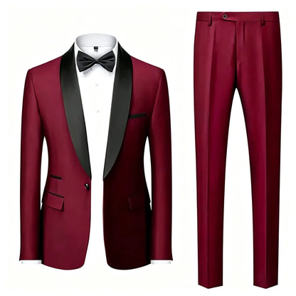 Men's Premium 3 Piece Suit Set Business Casual Blazer Jacket Vest Dress Pants Formal Suit Essential Daily Office Outfit