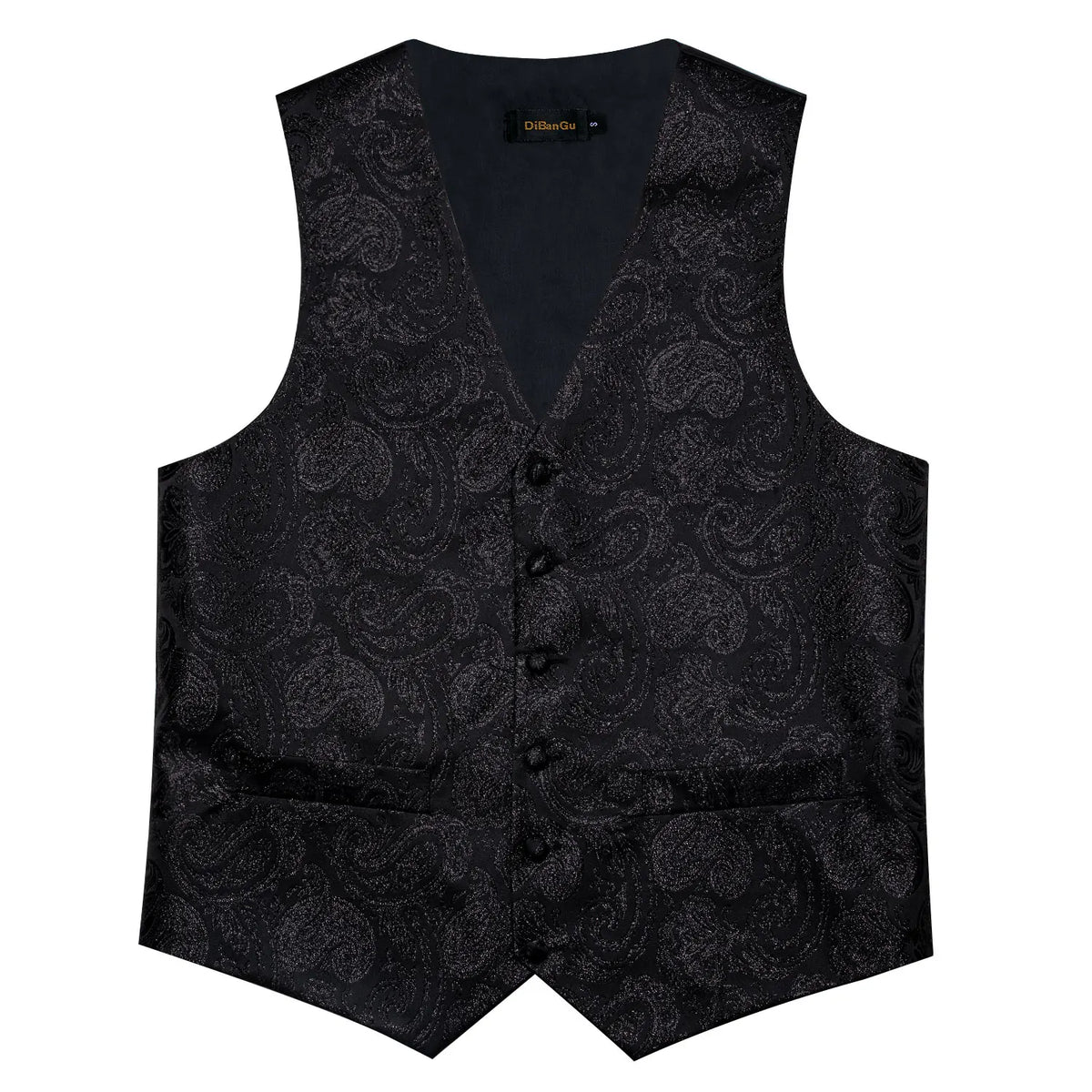 Men's Paisley Waistcoat with Necktie Set for Weddings and Formal Occasions