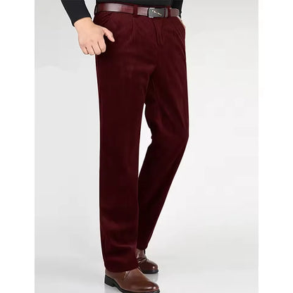 Men's Corduroy Suit 2 Piece – Double Breasted Slim Fit Blazer and Pants for Wedding, Business, and Formal Events