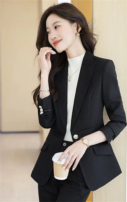 Women Blazers Spring Summer New Fashion Korean Silk Satin Suit V-neck Loose Top Jacket Single Button Suit Blazers Outerwear