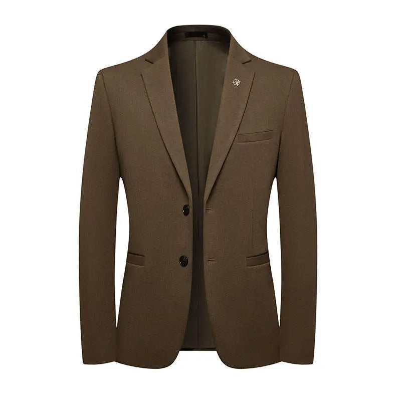 Blazer's New Men's Fashion Outdoor Travel Solid Color, Youthful Wedding, Hosting, Campus Slimming, Casual Korean Version Blazer