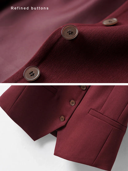 Single-Breasted Layered Suit Vest for Women Suitable for Spring and Autumn Can Be Worn as an Inner or Outer Layer Stylish Off