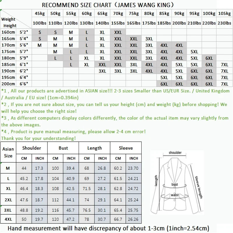 Men's Slim Fit Blazer Fashion Handsome Trend 2025 76% Polyester 19% Viscose 5% Spandex M-4XL Comfortable Stretchy Blazer