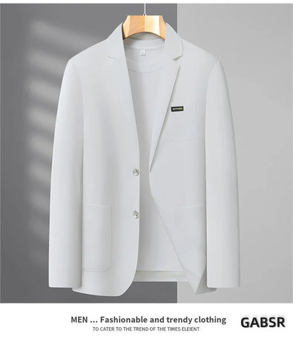 2026 Spring/Summer New High-End Suit Jacket Men's Lightweight Soft and Breathable Fashion Business Casual Jacket Top