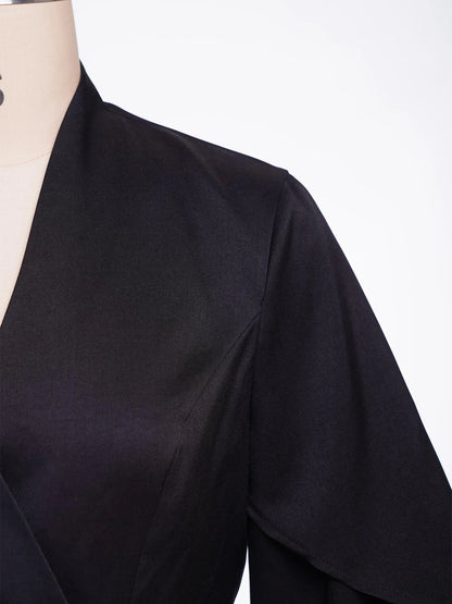 Women Business Casual Blazer V-neck Wrap Sleeves Formal Dress Suits Jacket for Weekend Party Office Work Meeting Interview