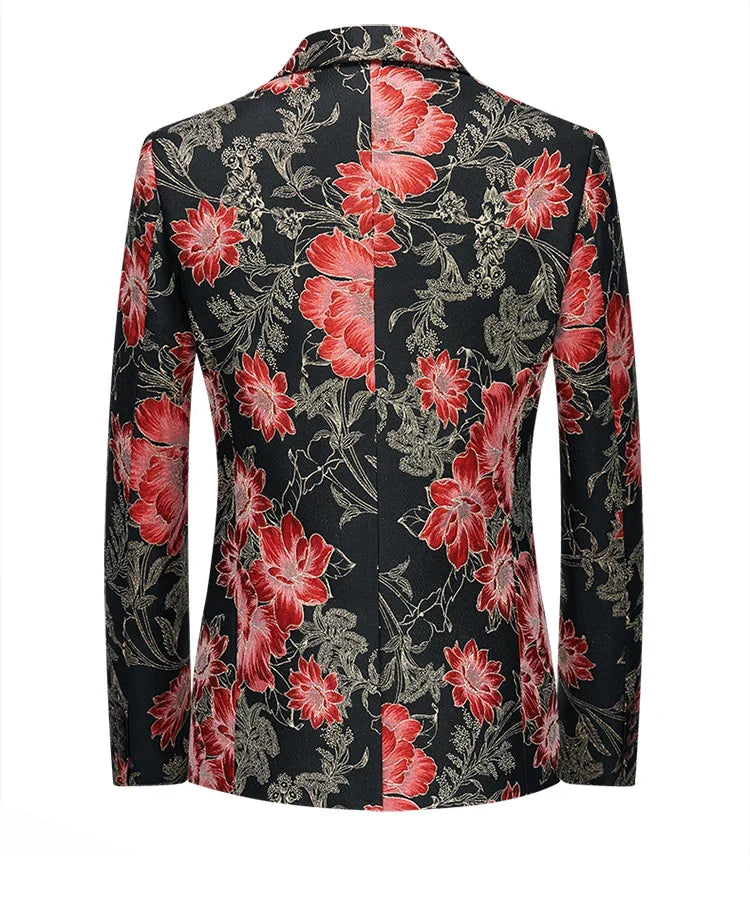 High Quality Men Fashion Handsome Fashion Suit Personality Stage Performance Banquet Business Casual Small Suit  Blazer Mujer