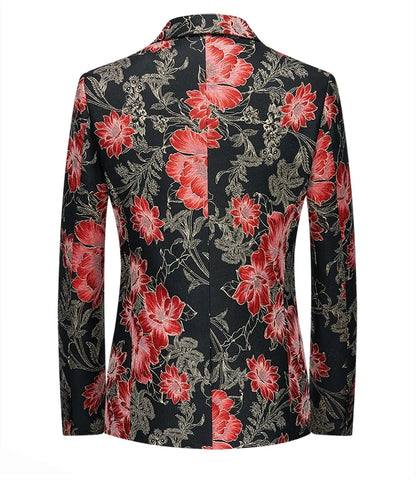 High Quality Men Fashion Handsome Fashion Suit Personality Stage Performance Banquet Business Casual Small Suit  Blazer Mujer