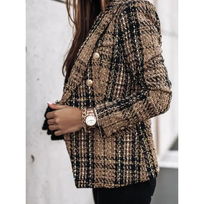 Men's Long Sleeve Printed Shirt Jacket Double Breasted Suit Collar Commute Style Pure Linen Cotton Material Office Wear