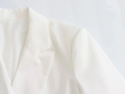 Women Double Breasted Blazer Elegant Office Lady Suit Jacket Oversized Casual Long Sleeve Blazer Spring Autumn Outerwear