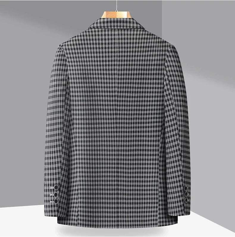 New High-End Soft Comfortable Men's Blazer Slim Fit Fashion Jacket For Young Men Daily Casual Home Wear Outerwear