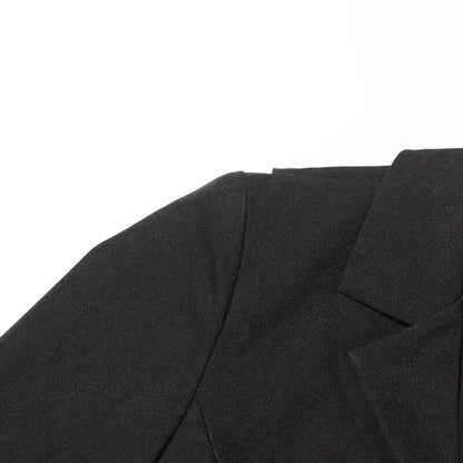 Women Blazer Asymmetric Single Breasted Waist Hollow Out Ruched Slim Fit Elegant Fashion High-end Dresses New Spring HK8685