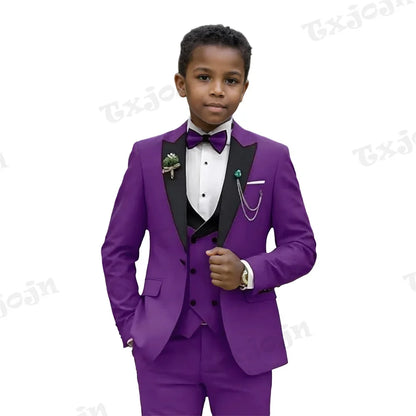 Formal Boys Slim Fit Suits Ring Bearer Outfit Kids Wedding Dress Clothes Fast Delivery Child 4 Pieces Set For Piano Performance