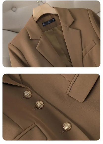 Spring Women's Outerwears Elegant Chic Single Breasted Blazers Femimino New In Coats Jackets Plus Size Veste Femme Casual