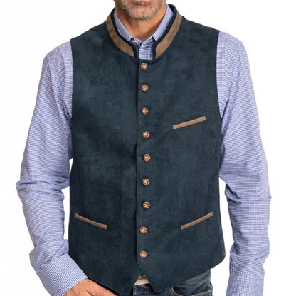 Men's Vest Single Breasted Formal Waistcoat for Wedding Banquet and Business