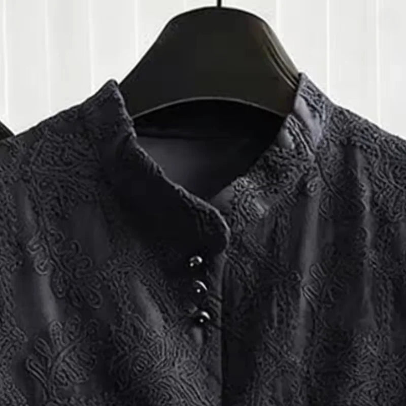 Women's New Chinese Lace Vest 2026 New Spring Summer  Stand Collar Sleeveless Jacket Ladies Vest Tops Waistcoat Outerwear