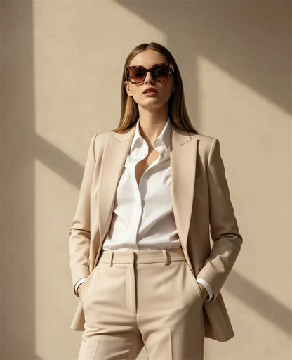 Royal blue Women’s Power Suit 2 Piece Set Tailored Blazer & Pants Office Wear Party Outfit Chic Formal (Blazer+Pant) Suits
