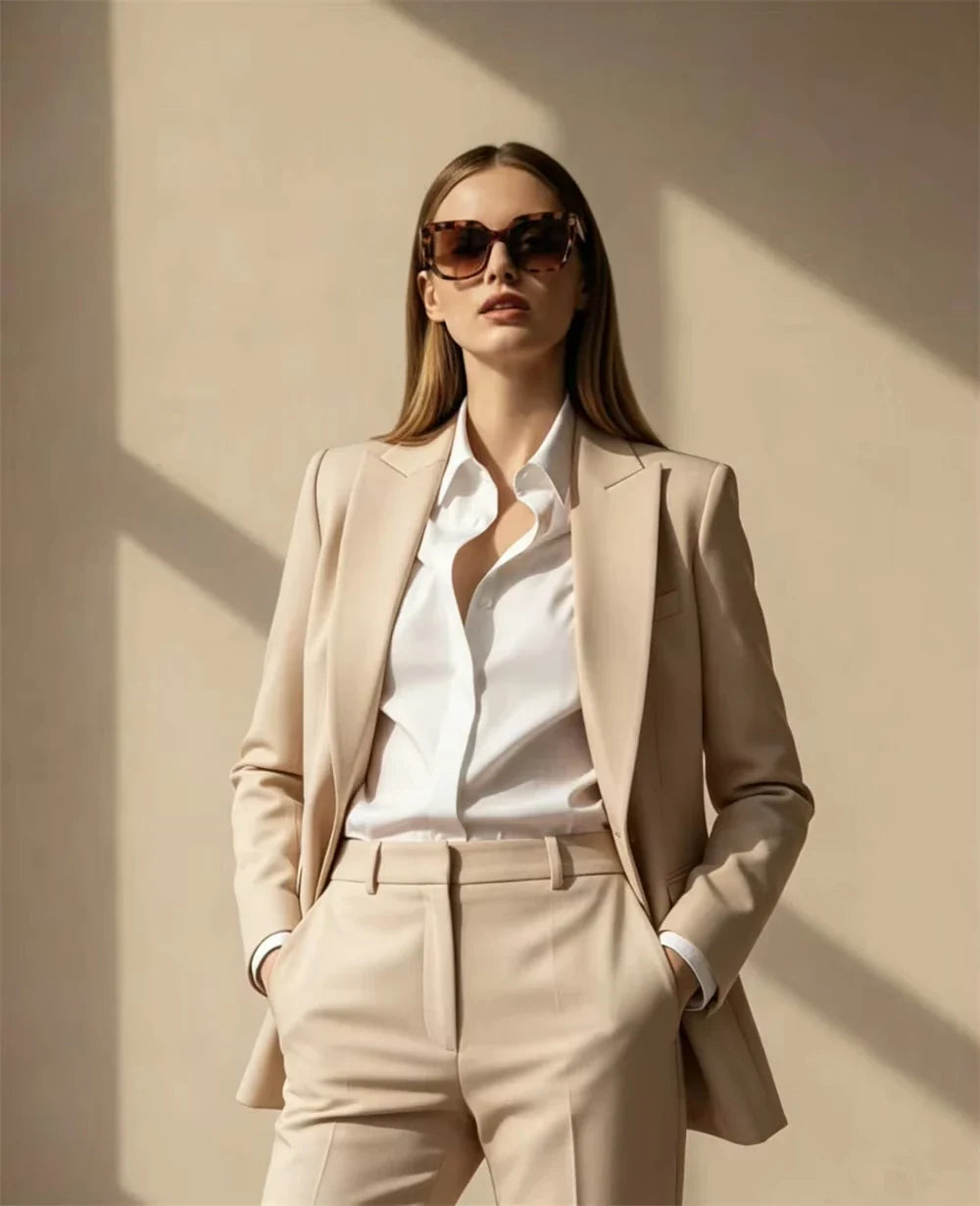 Royal blue Women’s Power Suit 2 Piece Set Tailored Blazer & Pants Office Wear Party Outfit Chic Formal (Blazer+Pant) Suits