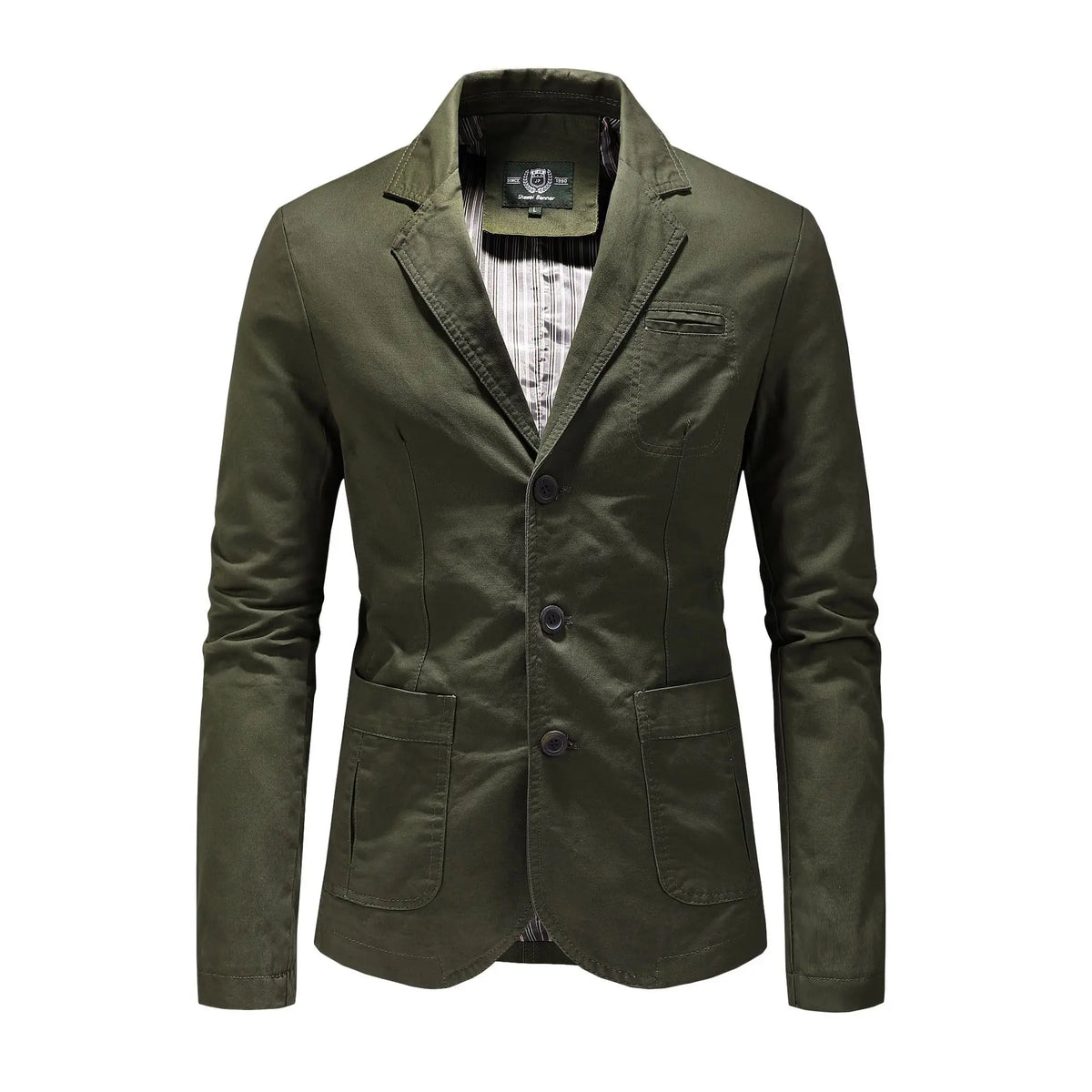 New Men's Blazers Male Male Spring Autumn Pure Cotton Solid Casual Blazer Men Clothing Outerwear Suit Jacket Coat 4XL AG818