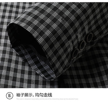 New High-End Soft Comfortable Men's Blazer Slim Fit Fashion Jacket For Young Men Daily Casual Home Wear Outerwear