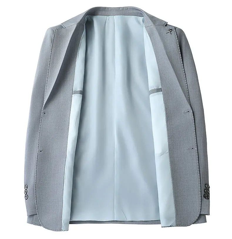 2026 Blazer Lightweight High-end Men's Fashionable Business Outdoor Travel Youthful Wedding Hosting Casual Korean Style Blazer